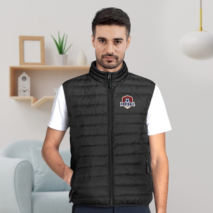 Sleeveless padded jacket mens hot sale